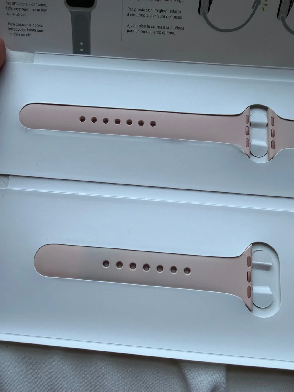 Apple Pink Sand Silicone Watch Band Replacement